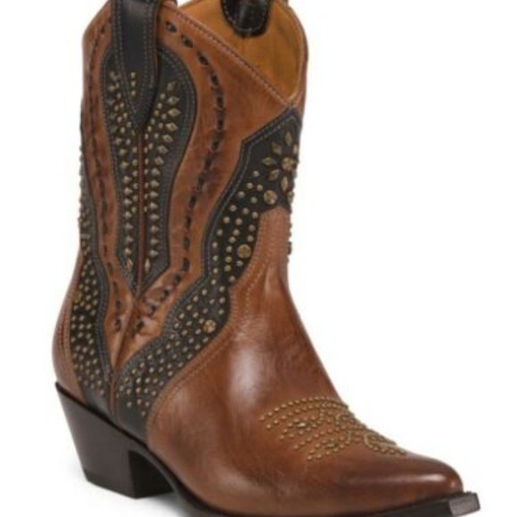 Frye Boots Tulsa Stud Short Size 7M NEW NIB - Picture 2 of 5